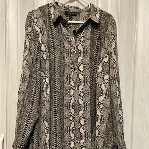 Snakeskin Tunic Blouse Size 2X